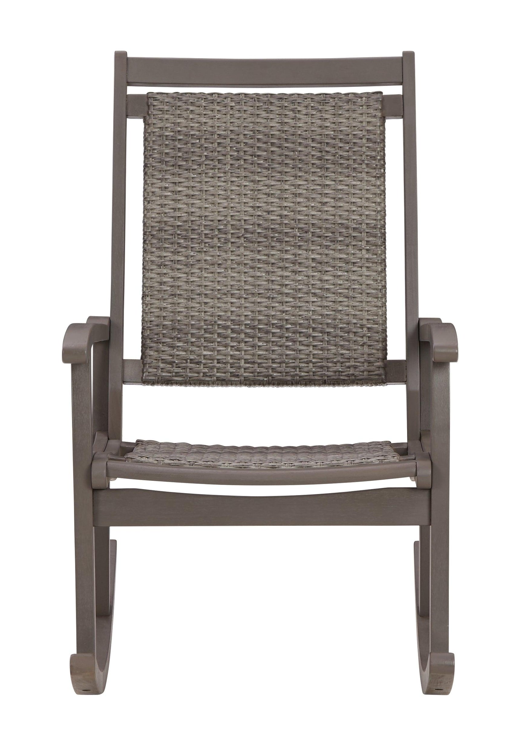 Emani Gray Rocking Chair - Ella Furniture