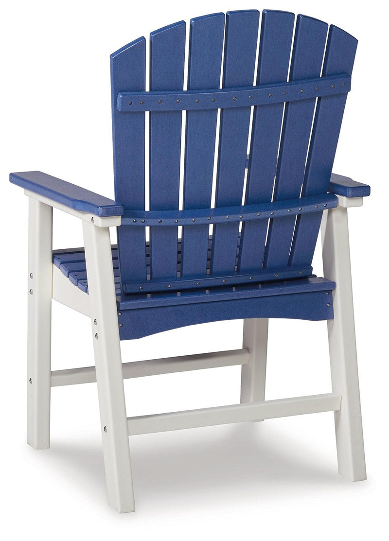 Toretto Blue/White Outdoor Dining Arm Chair (Set Of 2) - Ella Furniture