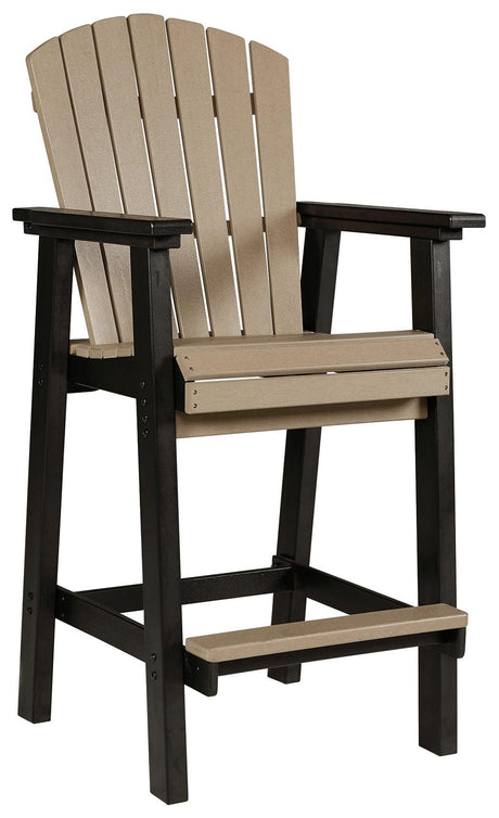Fairen Trail Black/driftwood Barstool (Set Of 2) - Ella Furniture