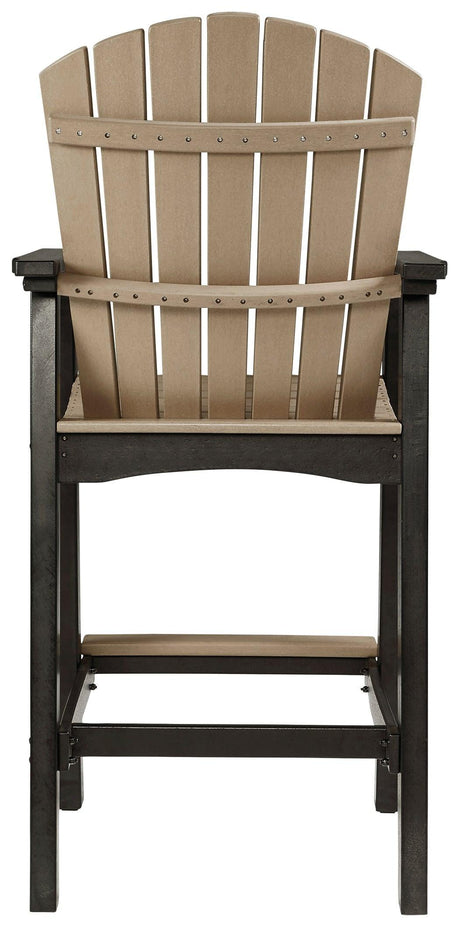Fairen Trail Black/driftwood Barstool (Set Of 2) - Ella Furniture