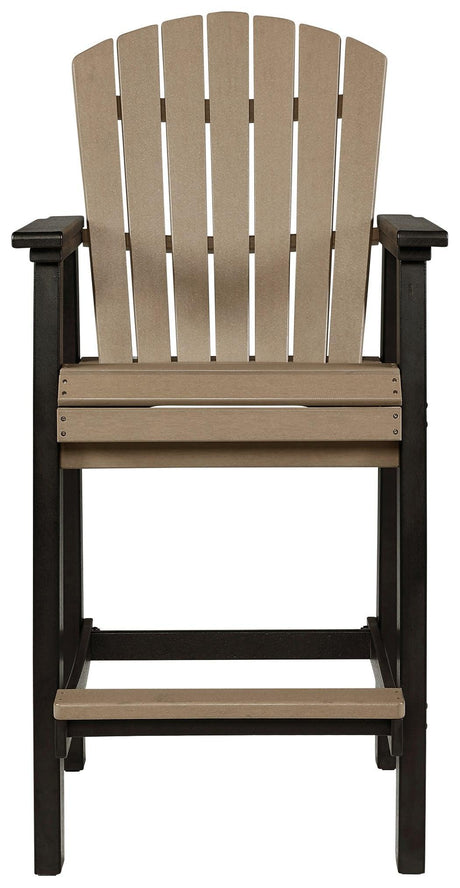 Fairen Trail Black/driftwood Barstool (Set Of 2) - Ella Furniture