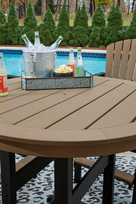 Fairen Trail Black/driftwood Bar Table - Ella Furniture