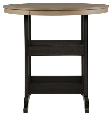 Fairen Trail Black/driftwood Bar Table - Ella Furniture