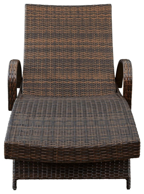 Kantana Brown Chaise Lounge (Set Of 2) - Ella Furniture