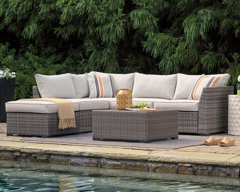 Cherry Point Gray 4-Piece Outdoor Sectional Set