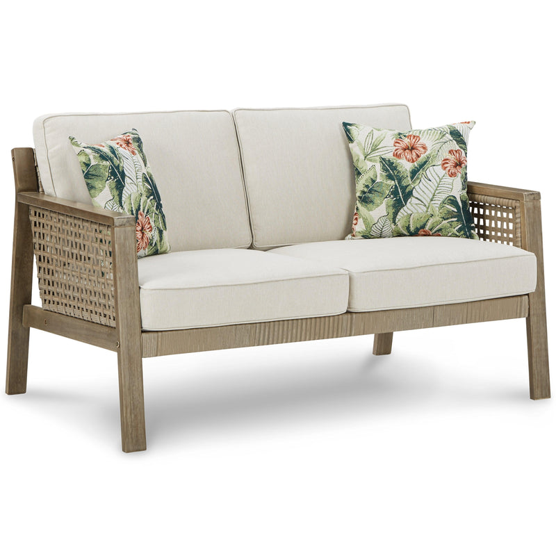 Barn Brown Cove Outdoor Loveseat With 2 Lounge Chairs - Ella Furniture