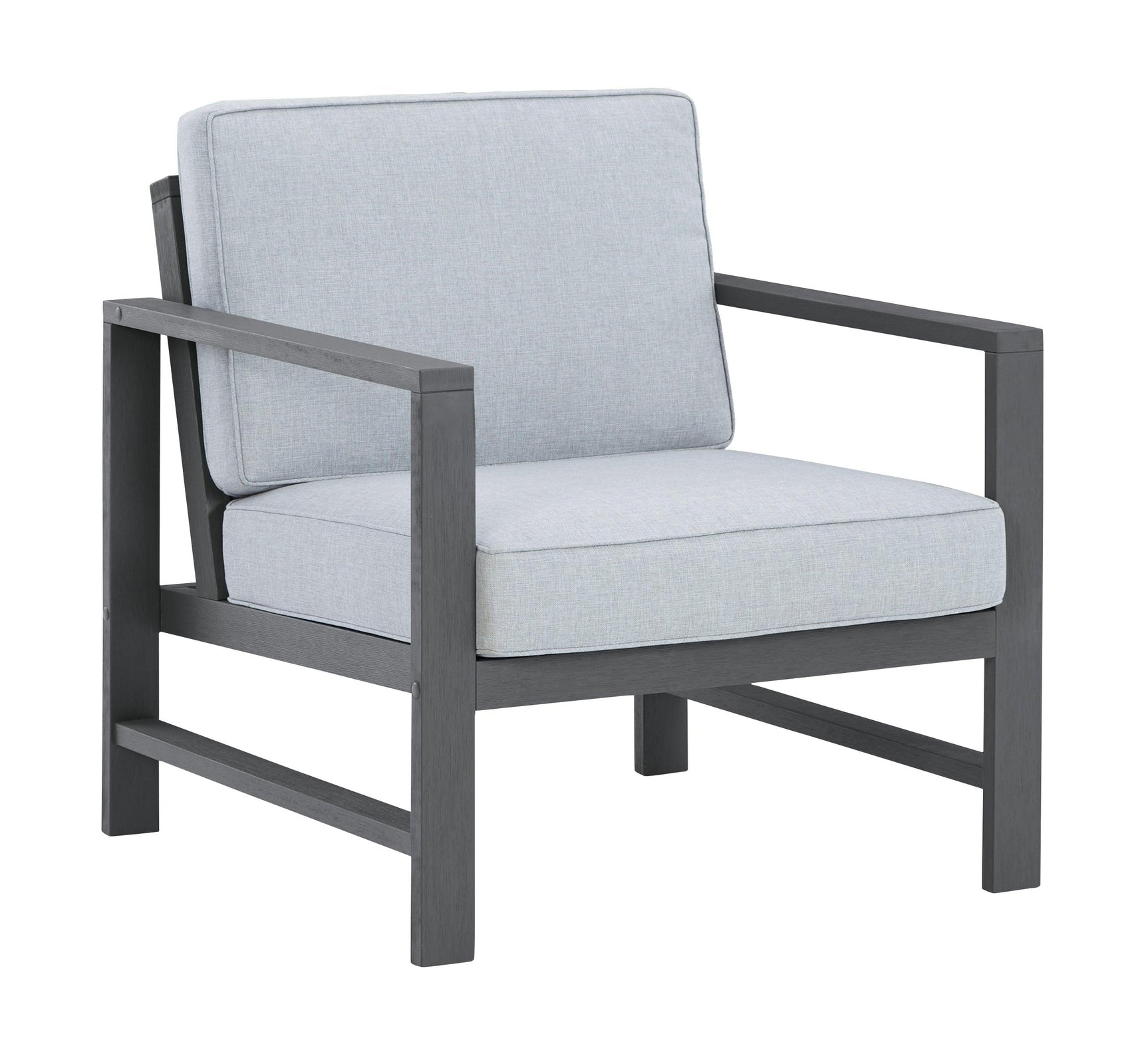 Fynnegan Gray Lounge Chair With Cushion (Set Of 2) - Ella Furniture