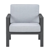 Fynnegan Gray Lounge Chair With Cushion (Set Of 2) - Ella Furniture