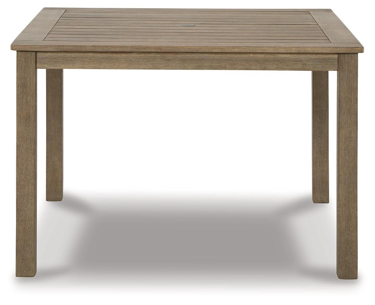 Aria Plains Brown Outdoor Dining Table - Ella Furniture