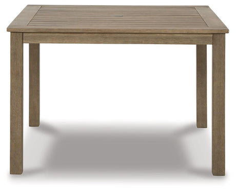 Aria Plains Brown Outdoor Dining Table - Ella Furniture