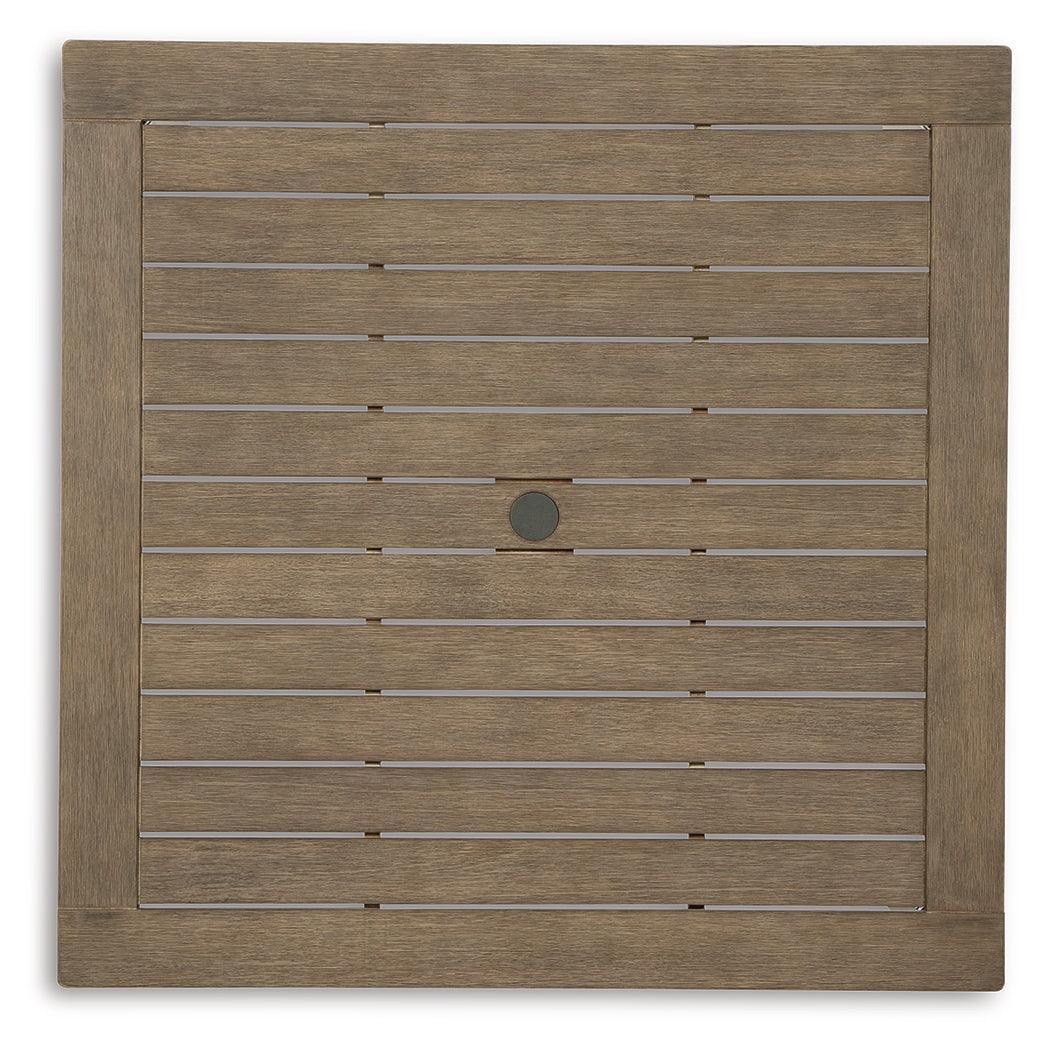 Aria Plains Brown Outdoor Dining Table - Ella Furniture