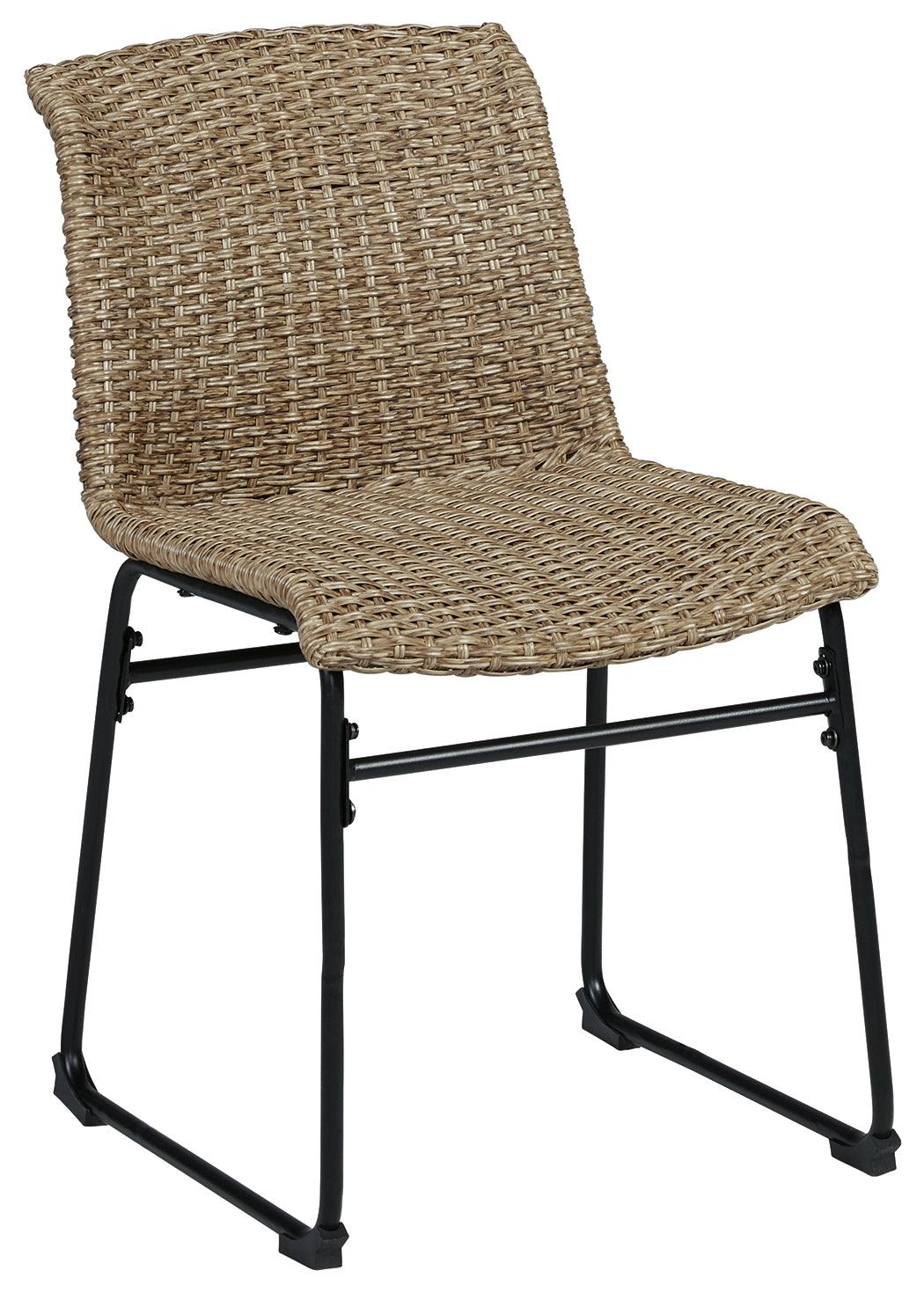 Amaris Brown/Black Outdoor Dining Chair (Set Of 2) - Ella Furniture