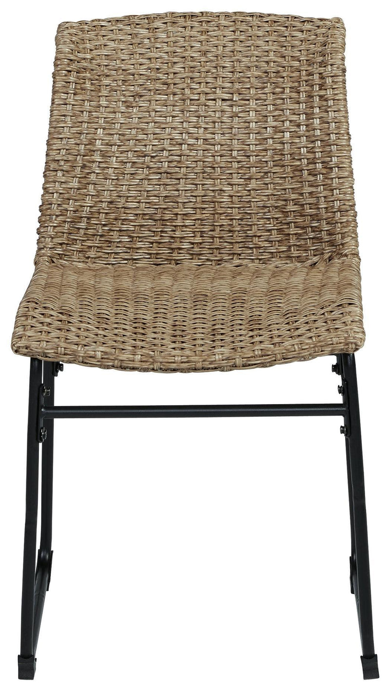 Amaris Brown/Black Outdoor Dining Chair (Set Of 2)