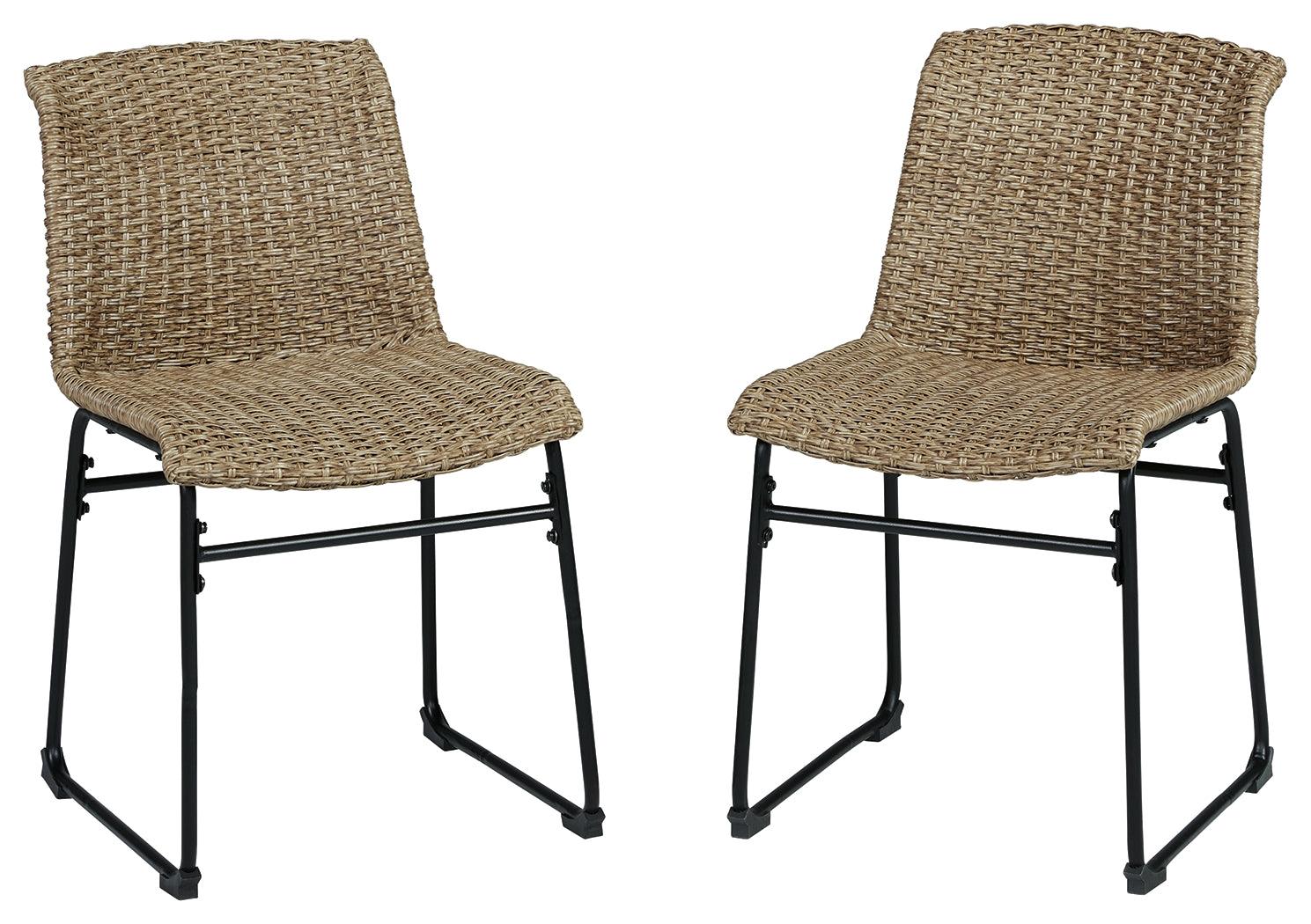 Amaris Brown/Black Outdoor Dining Chair (Set Of 2) - Ella Furniture