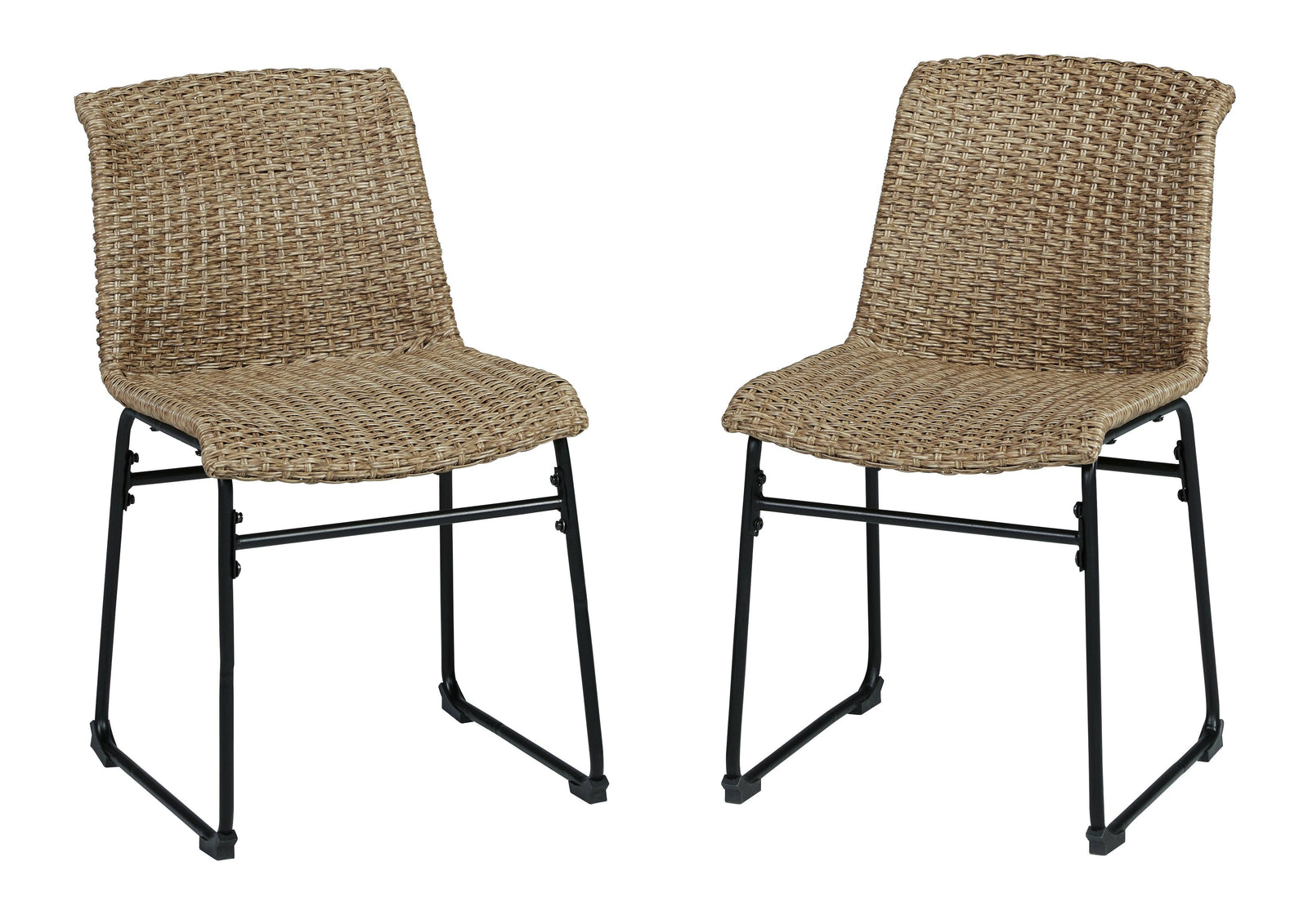 Amaris Brown/Black Outdoor Dining Table And 2 Chairs - Ella Furniture