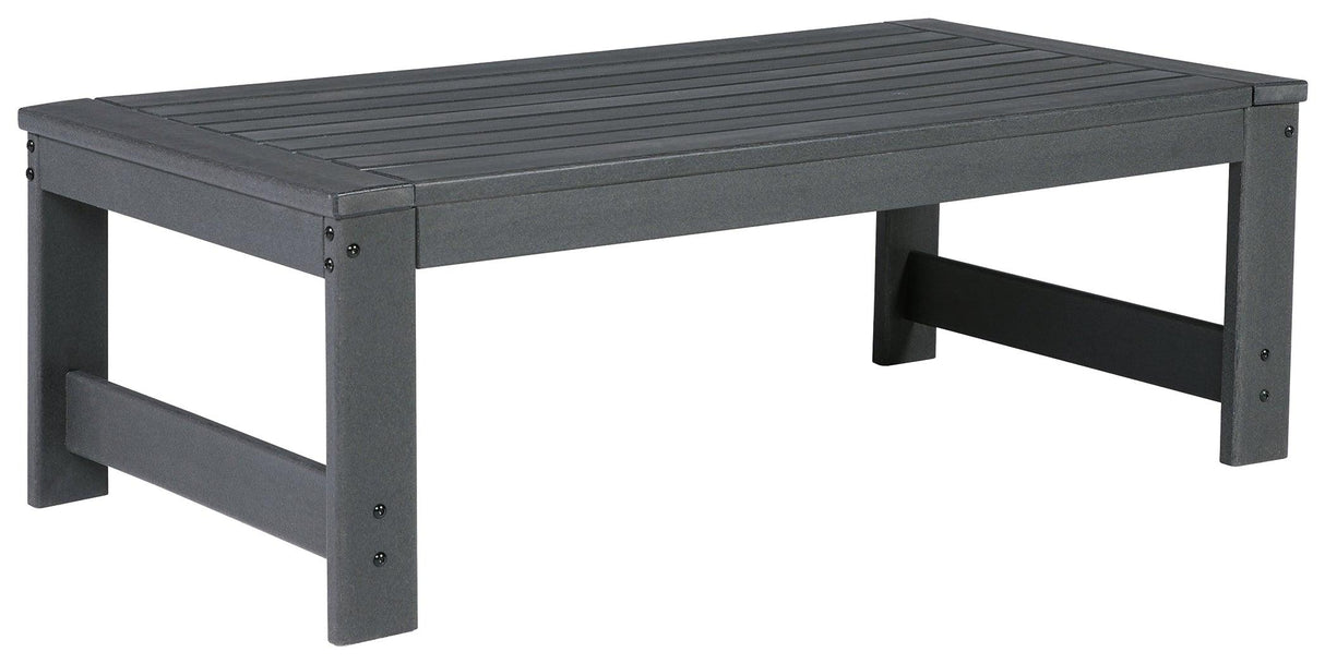 Amora Charcoal Gray Outdoor Coffee Table - Ella Furniture