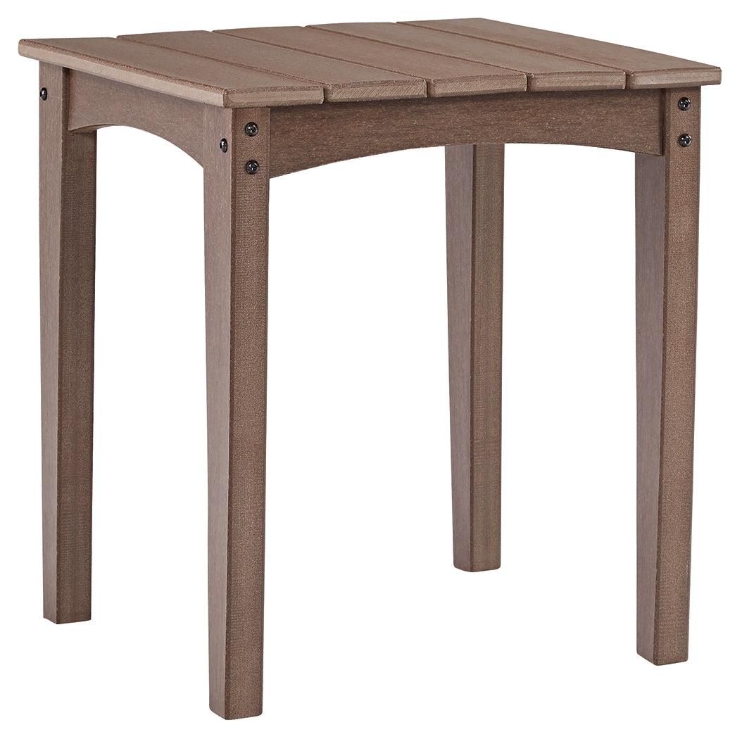 Emmeline Brown Outdoor End Table - Ella Furniture