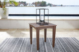 Emmeline Brown Outdoor End Table - Ella Furniture