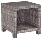 Salem Beach Gray End Table - Ella Furniture