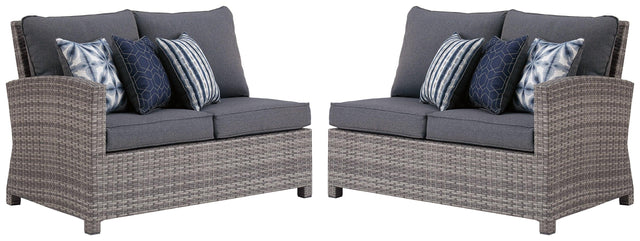 Salem Beach Gray Left-arm Facing Loveseat/right-arm Facing Loveseat - Ella Furniture