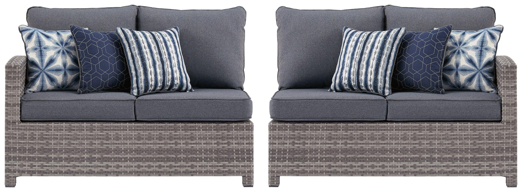 Salem Beach Gray Left-arm Facing Loveseat/right-arm Facing Loveseat - Ella Furniture