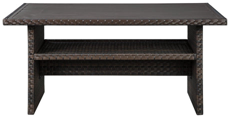 Easy Isle Dark Brown/beige Multi-use Table - Ella Furniture