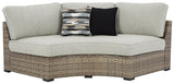 Calworth Beige 9-Piece Outdoor Sectional - Ella Furniture