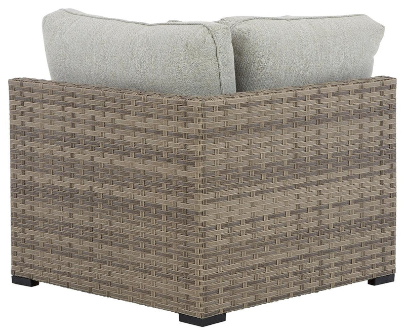 Calworth Beige Outdoor Corner With Cushion (Set Of 2)