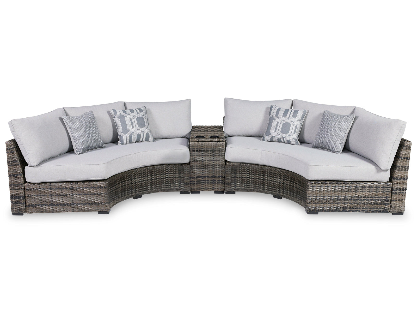 Harbor Court Gray 3-Piece Outdoor Sectional