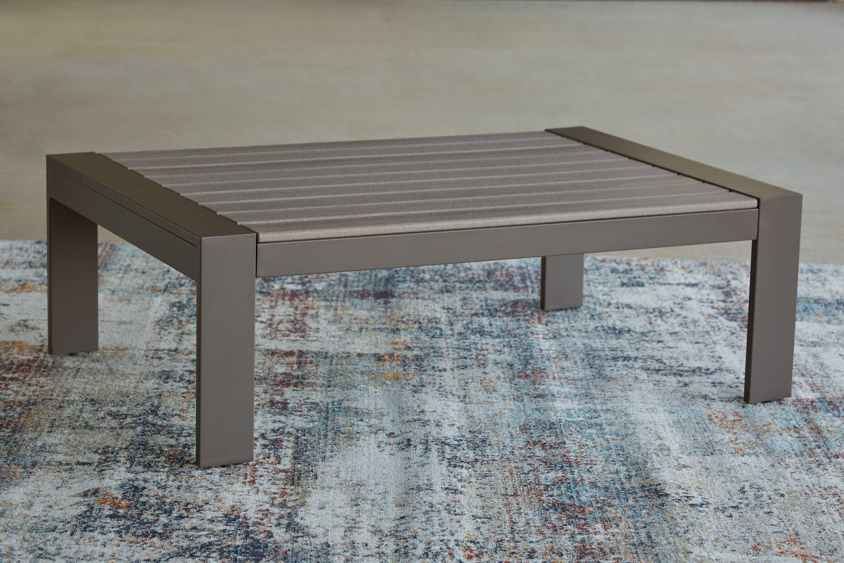 Tropicava Taupe Outdoor Coffee Table - Ella Furniture