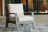 Tropicava Taupe/white Outdoor Lounge Chair With Cushion - Ella Furniture