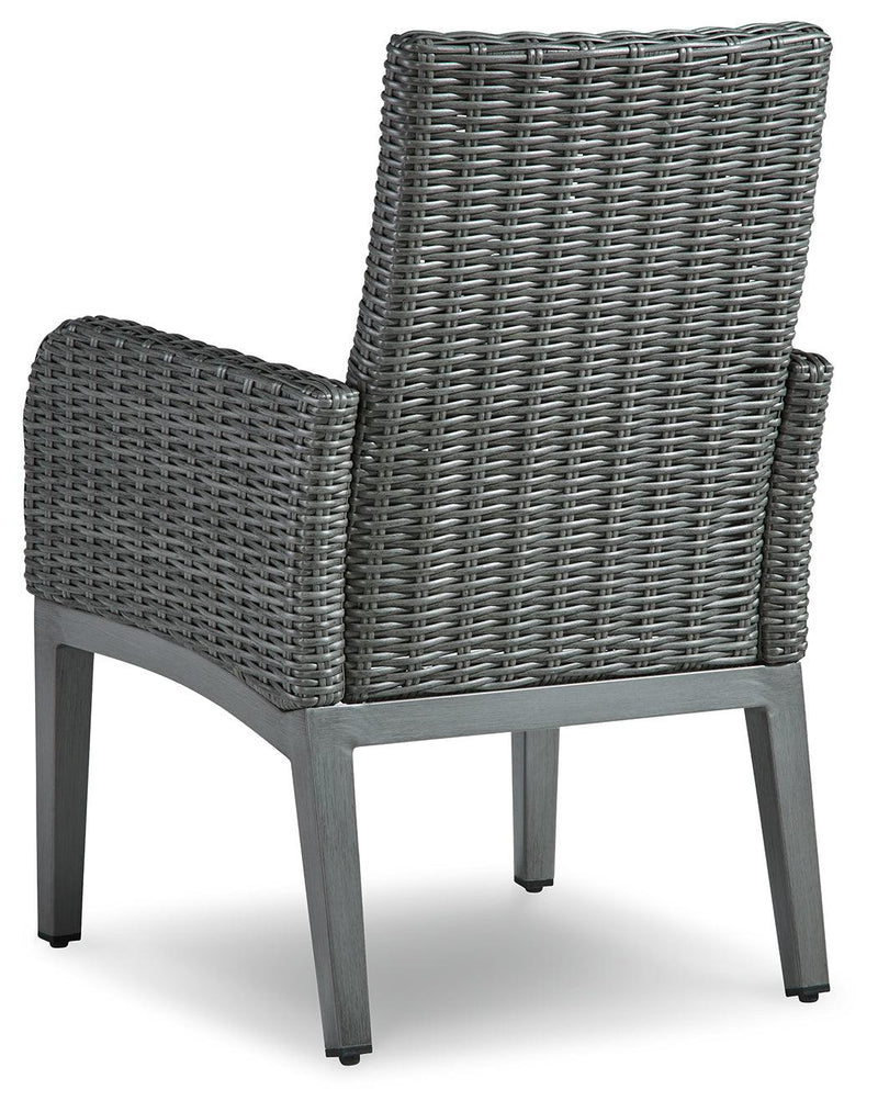 Elite Park Gray Arm Chair With Cushion (Set Of 2) - Ella Furniture