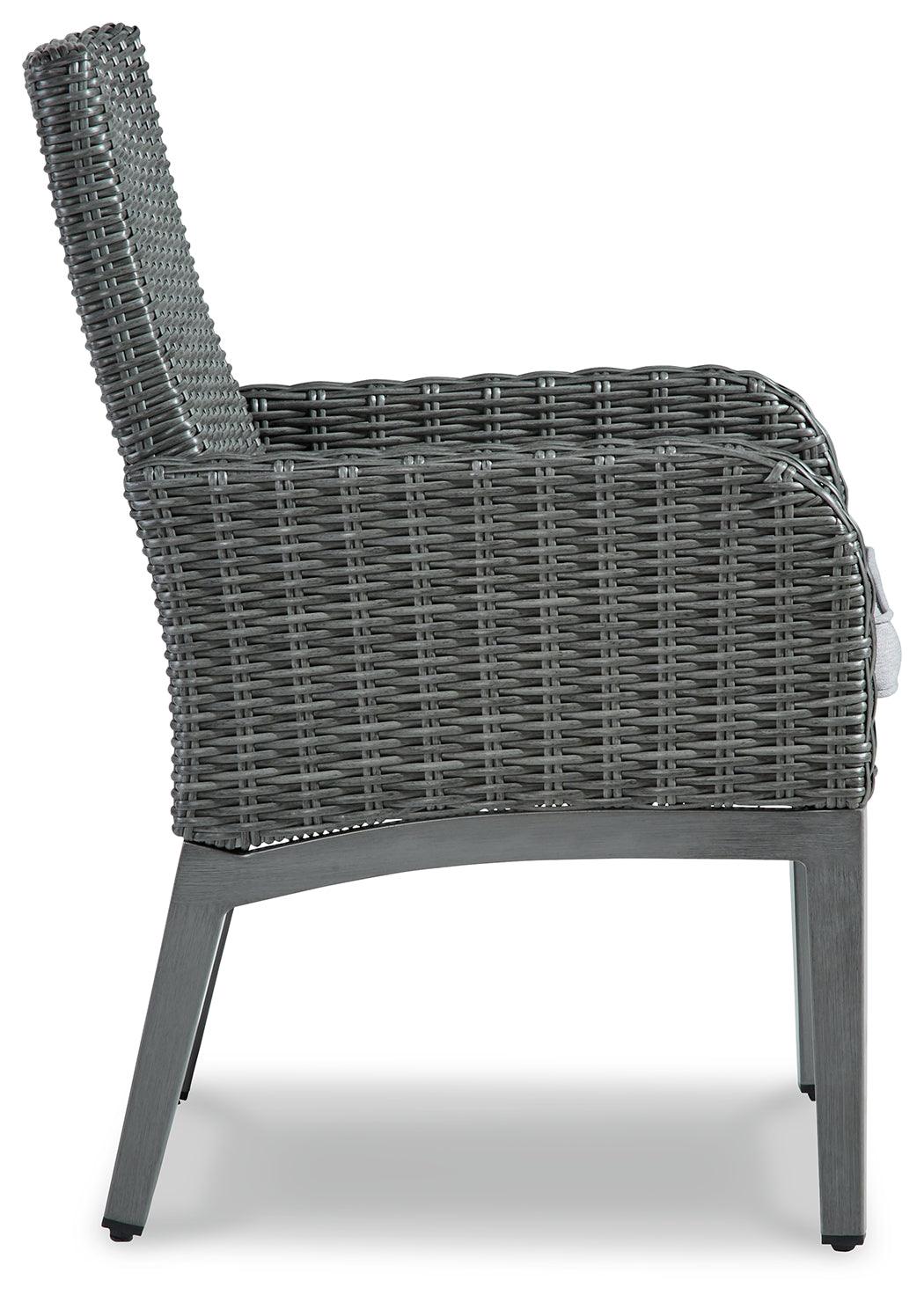 Elite Park Gray Arm Chair With Cushion (Set Of 2) - Ella Furniture