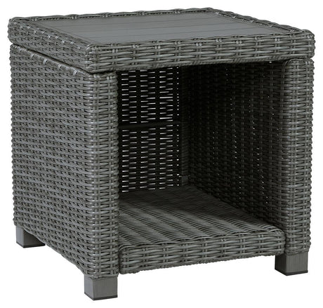 Elite Park Gray Outdoor End Table - Ella Furniture