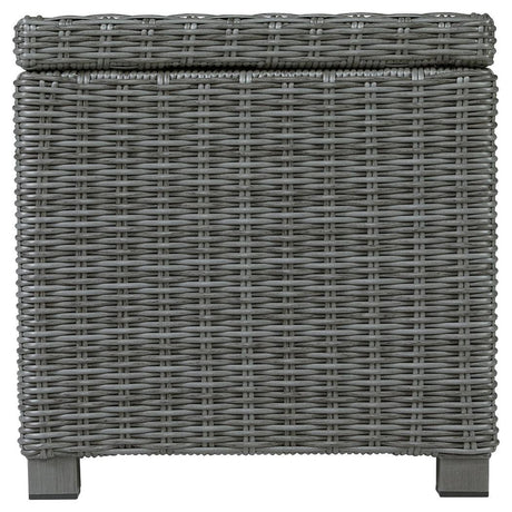 Elite Park Gray Outdoor End Table - Ella Furniture