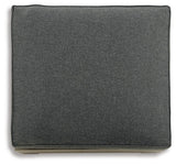 Citrine Park Brown/charcoal Outdoor Ottoman With Cushion - Ella Furniture