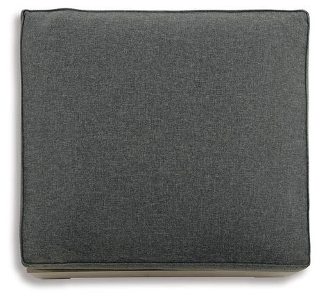 Citrine Park Brown/charcoal Outdoor Ottoman With Cushion - Ella Furniture
