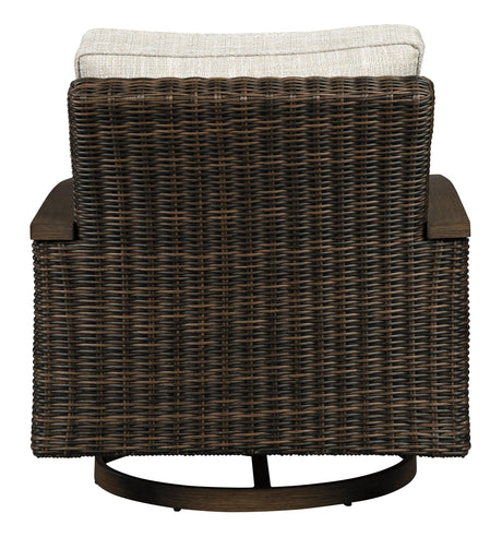 Paradise Trail Medium Brown Swivel Lounge Chair (Set Of 2) - Ella Furniture