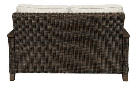 Paradise Trail Medium Brown Loveseat With Cushion - Ella Furniture