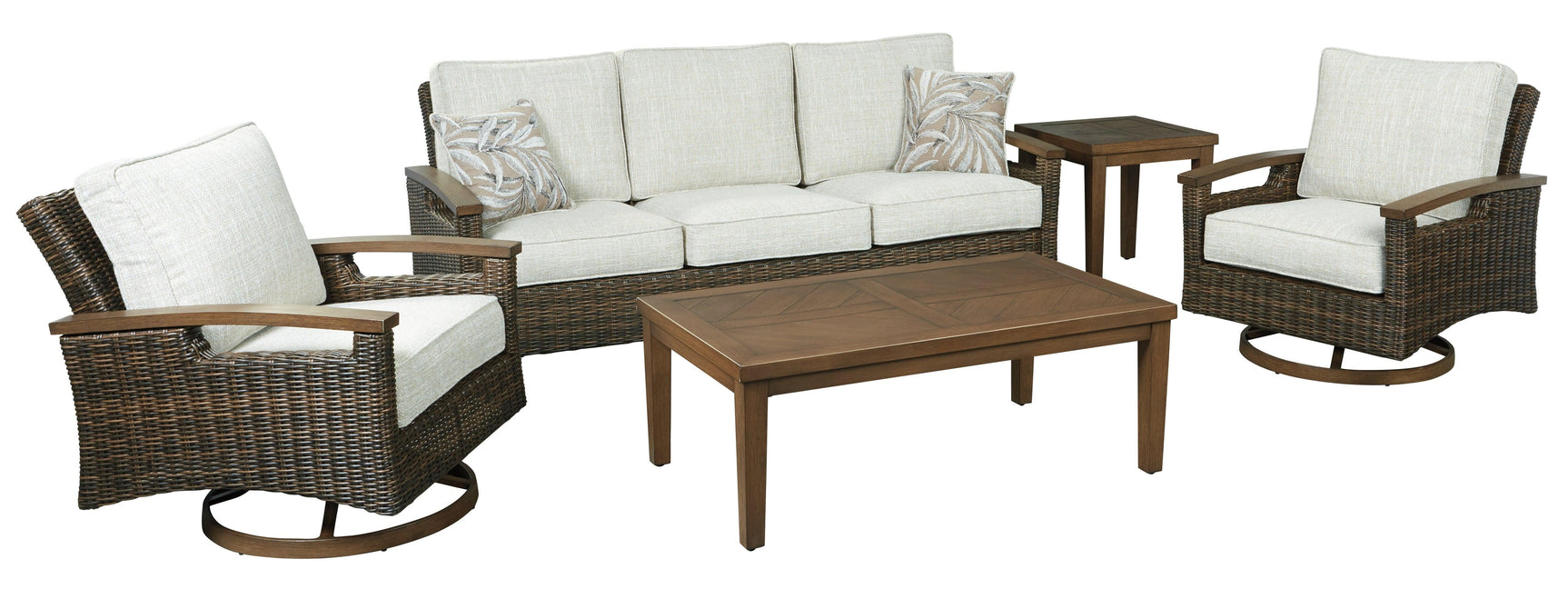 Paradise Trail Medium Brown Sofa With Cushion - Ella Furniture