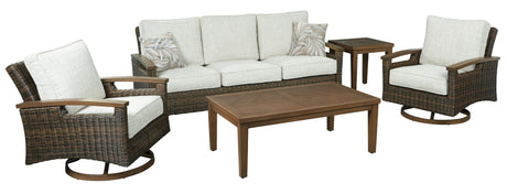 Paradise Trail Medium Brown Sofa With Cushion - Ella Furniture