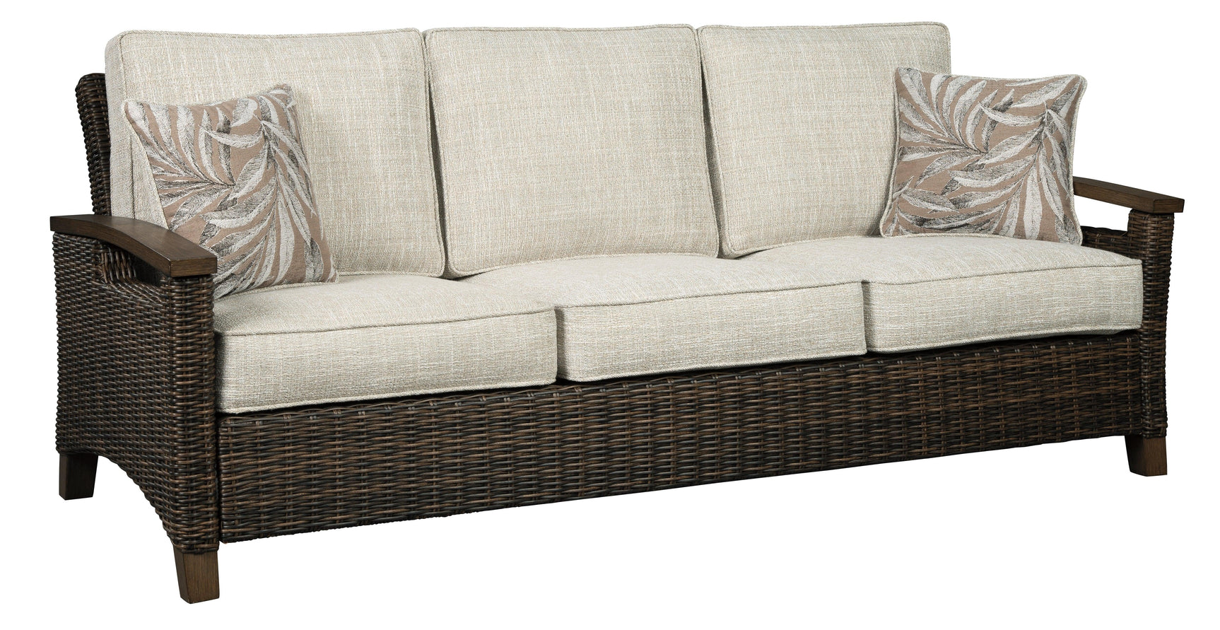 Paradise Trail Medium Brown Sofa With Cushion - Ella Furniture