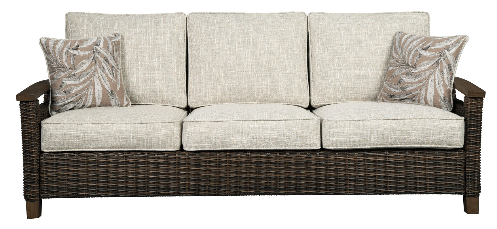 Paradise Trail Medium Brown Sofa With Cushion - Ella Furniture