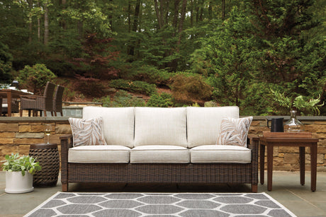 Paradise Trail Medium Brown Sofa With Cushion - Ella Furniture