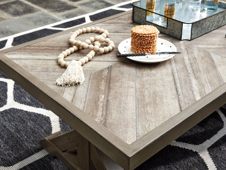 Beachcroft Beige Coffee Table - Ella Furniture