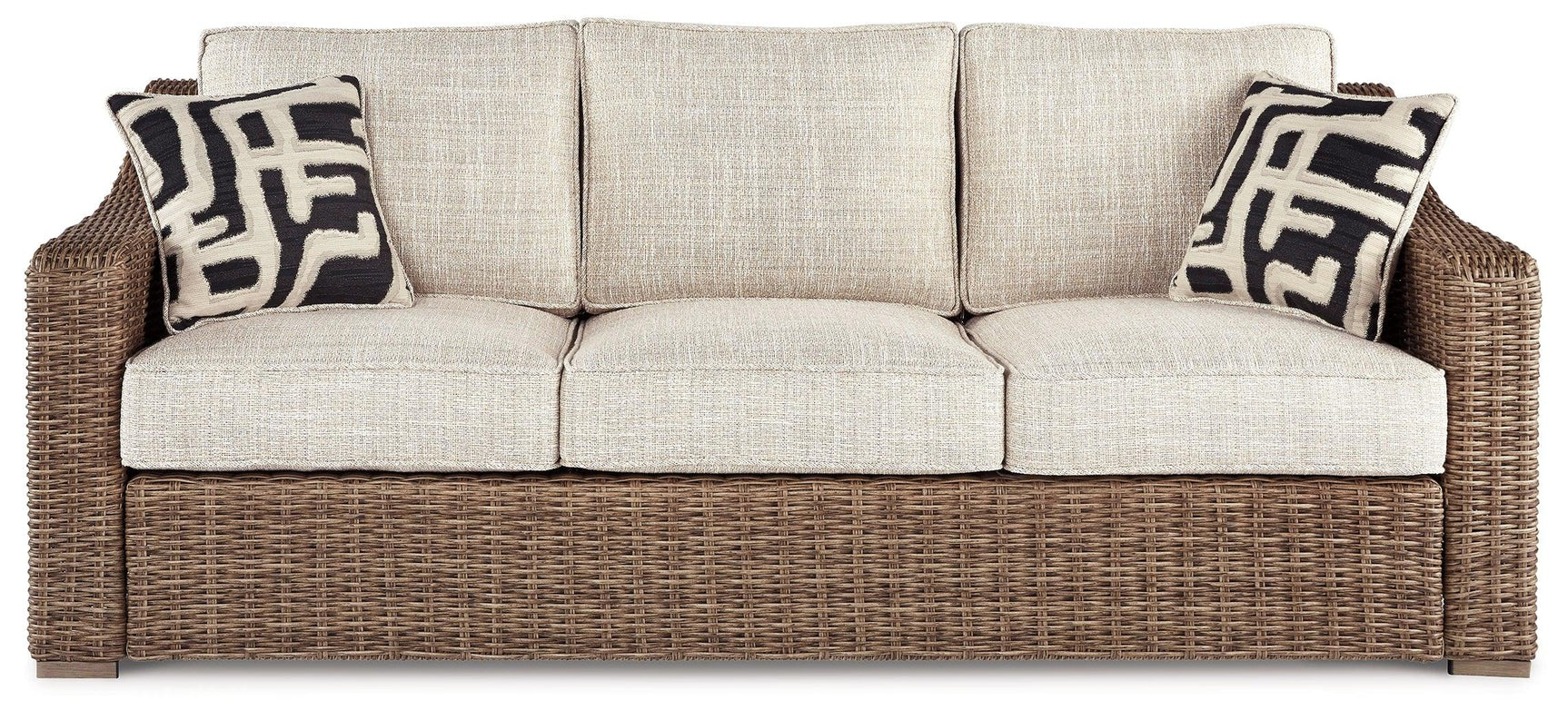 Beachcroft Beige Sofa With Cushion - Ella Furniture