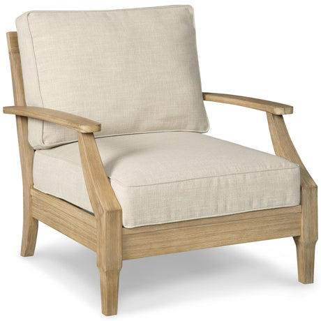 Clare View Beige Lounge Chair With Cushion - Ella Furniture