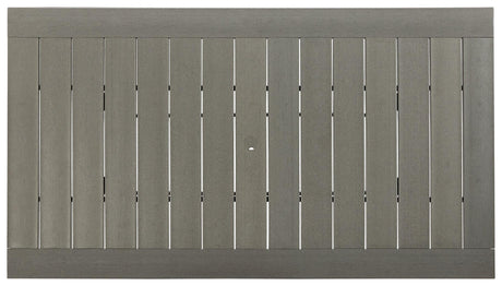 Visola Gray Outdoor Dining Table - Ella Furniture
