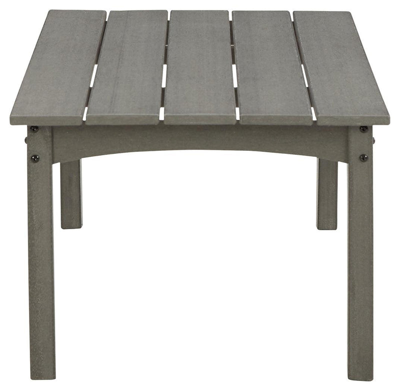 Visola Gray Outdoor Coffee Table - Ella Furniture