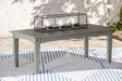 Visola Gray Outdoor Coffee Table - Ella Furniture